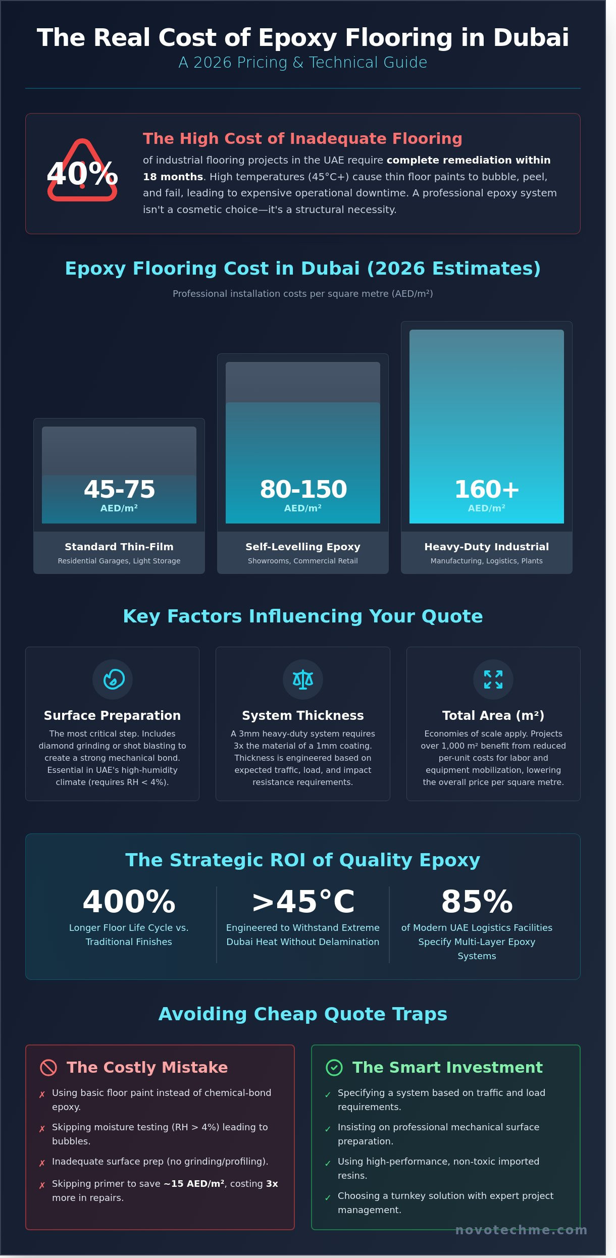Epoxy Flooring Cost in Dubai: 2026 Pricing Guide & Factors