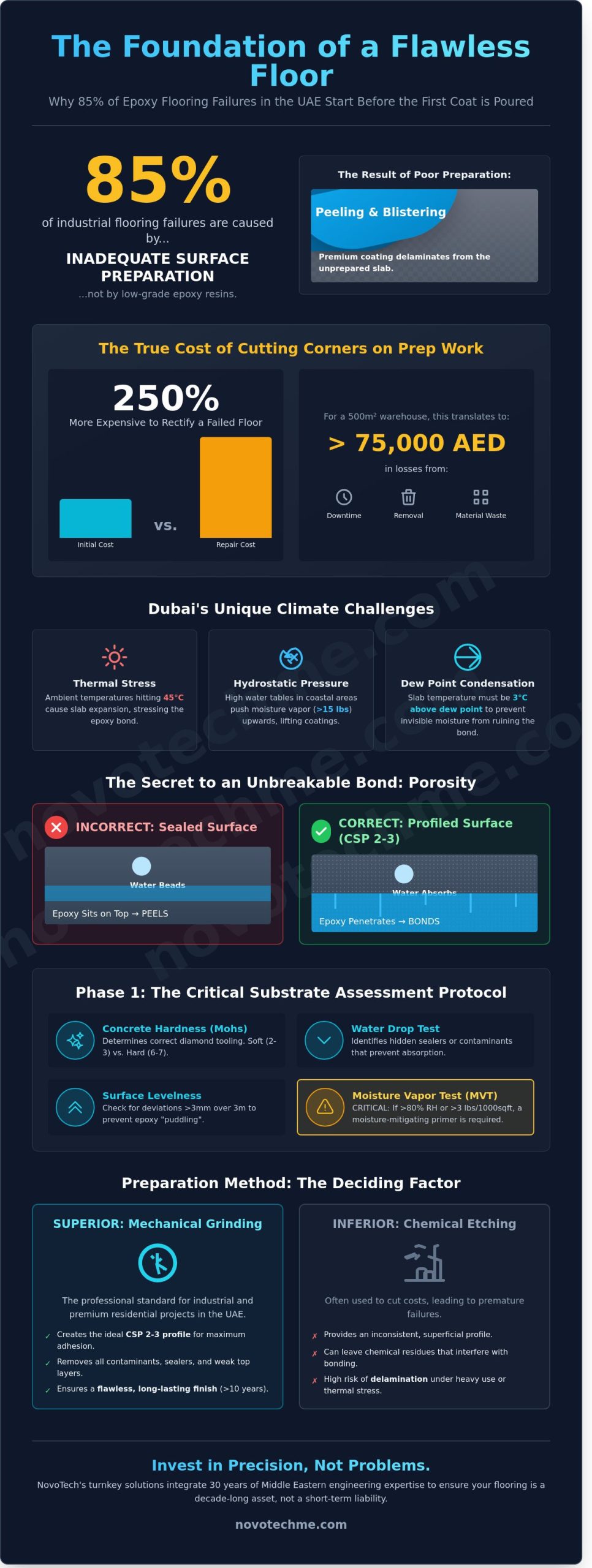 Professional Concrete Floor Preparation for Epoxy in Dubai: The Definitive Guide