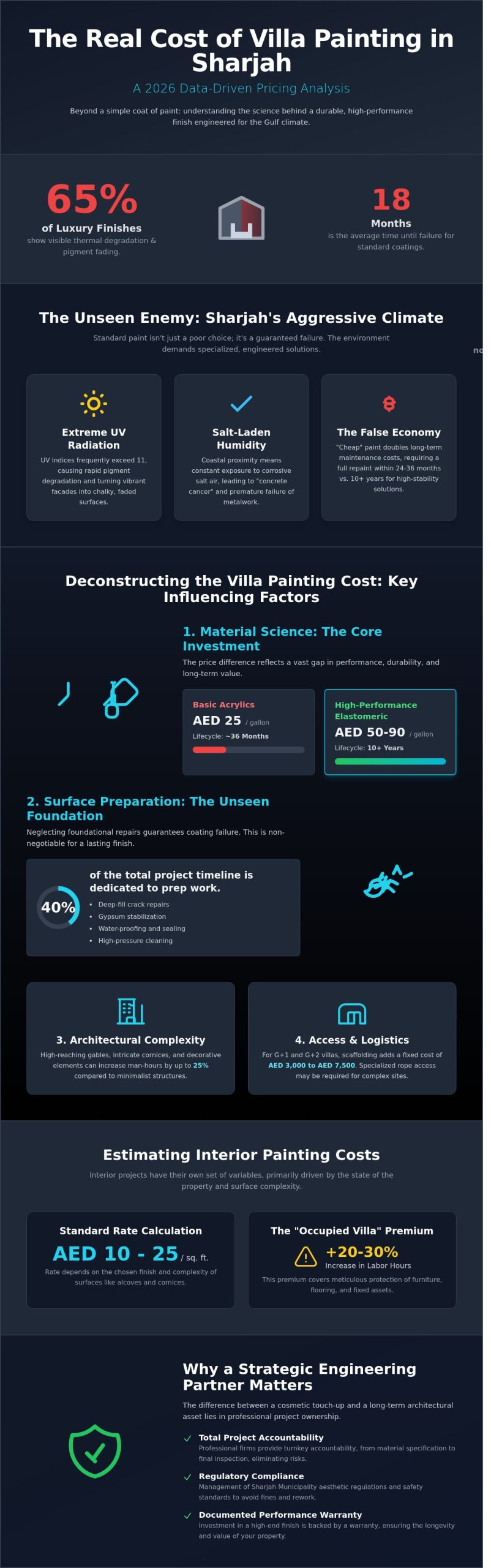 Villa Painting Cost in Sharjah: 2026 Pricing Guide and Value Analysis