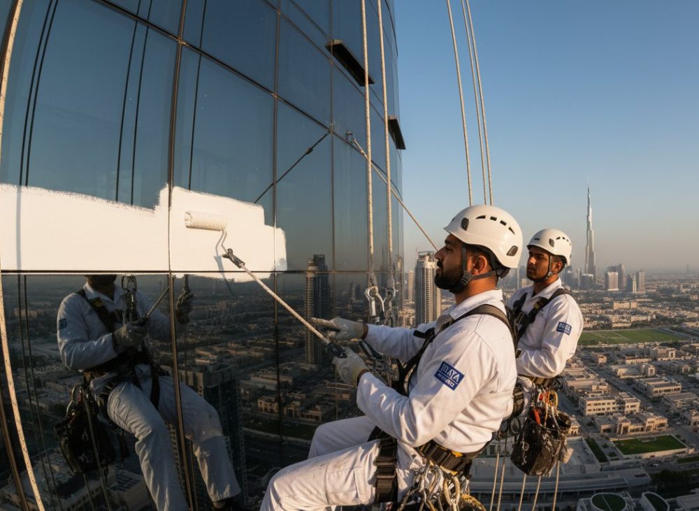 Building Facade Painting in Business Bay: The 2026 Guide to High-Rise Asset Protection