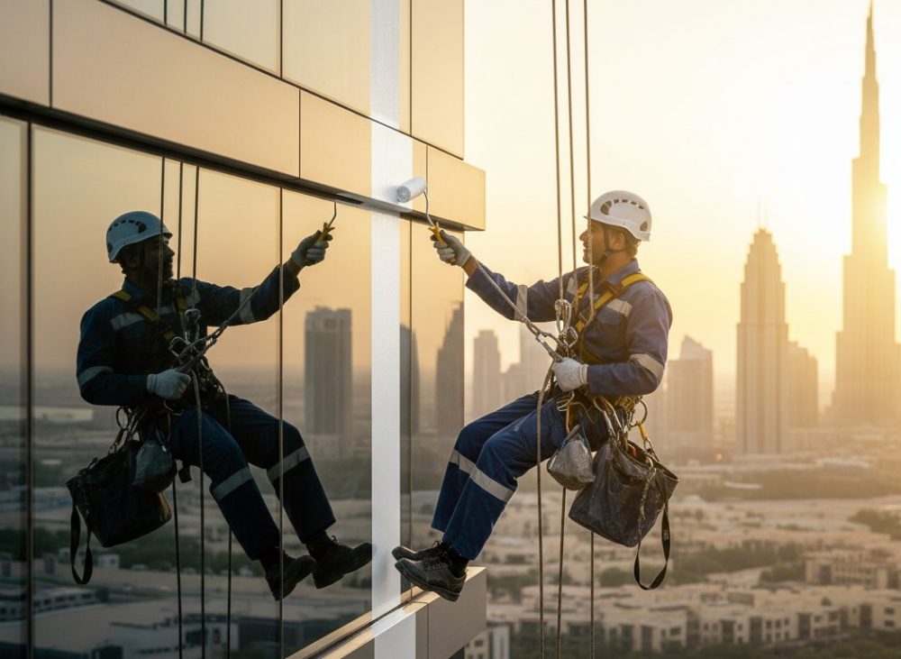 Scaffolding-Free High-Rise Painting in Dubai: The 2026 Guide to Rope Access Excellence