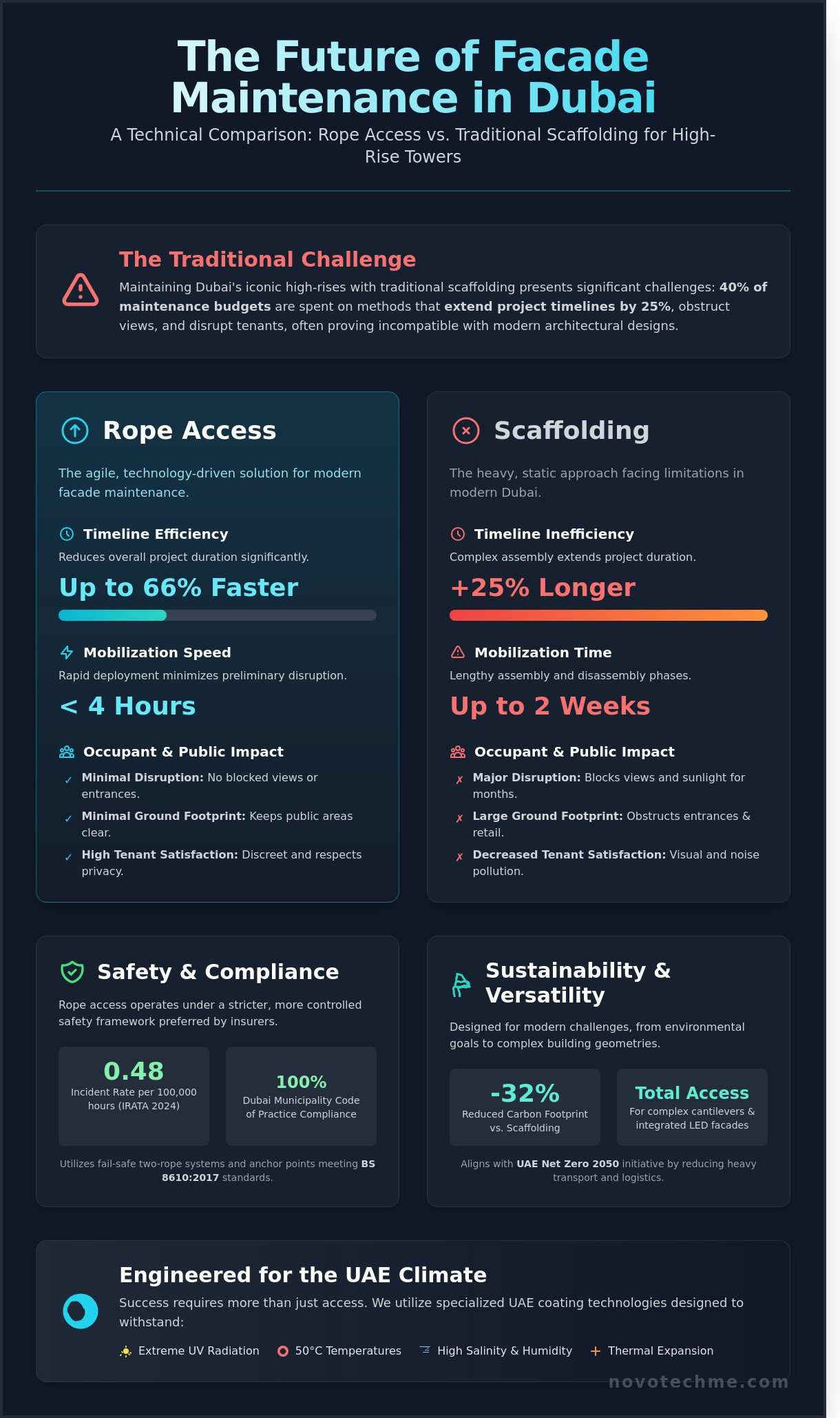 Scaffolding-Free High-Rise Painting in Dubai: The 2026 Guide to Rope Access Excellence
