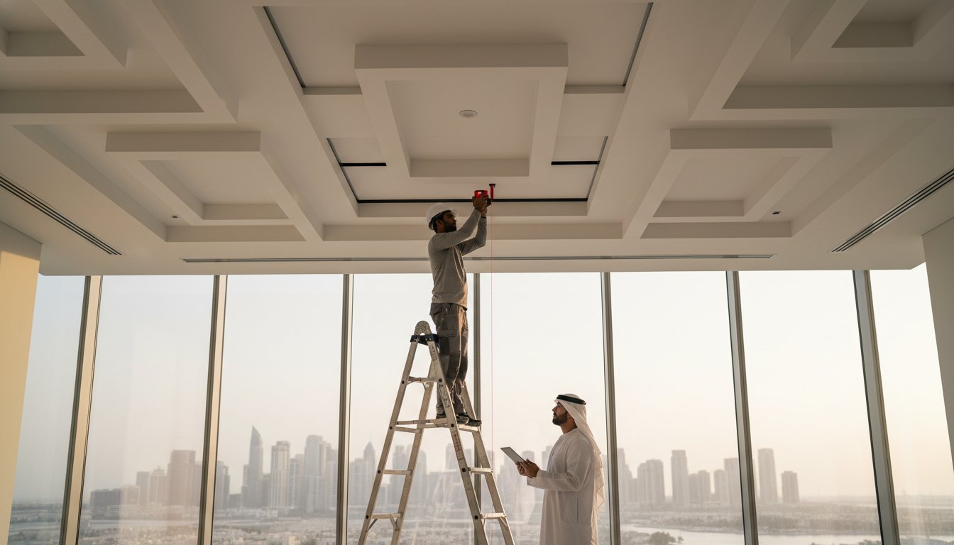 Gypsum Board Ceiling Installation in Dubai: The 2026 Professional Guide