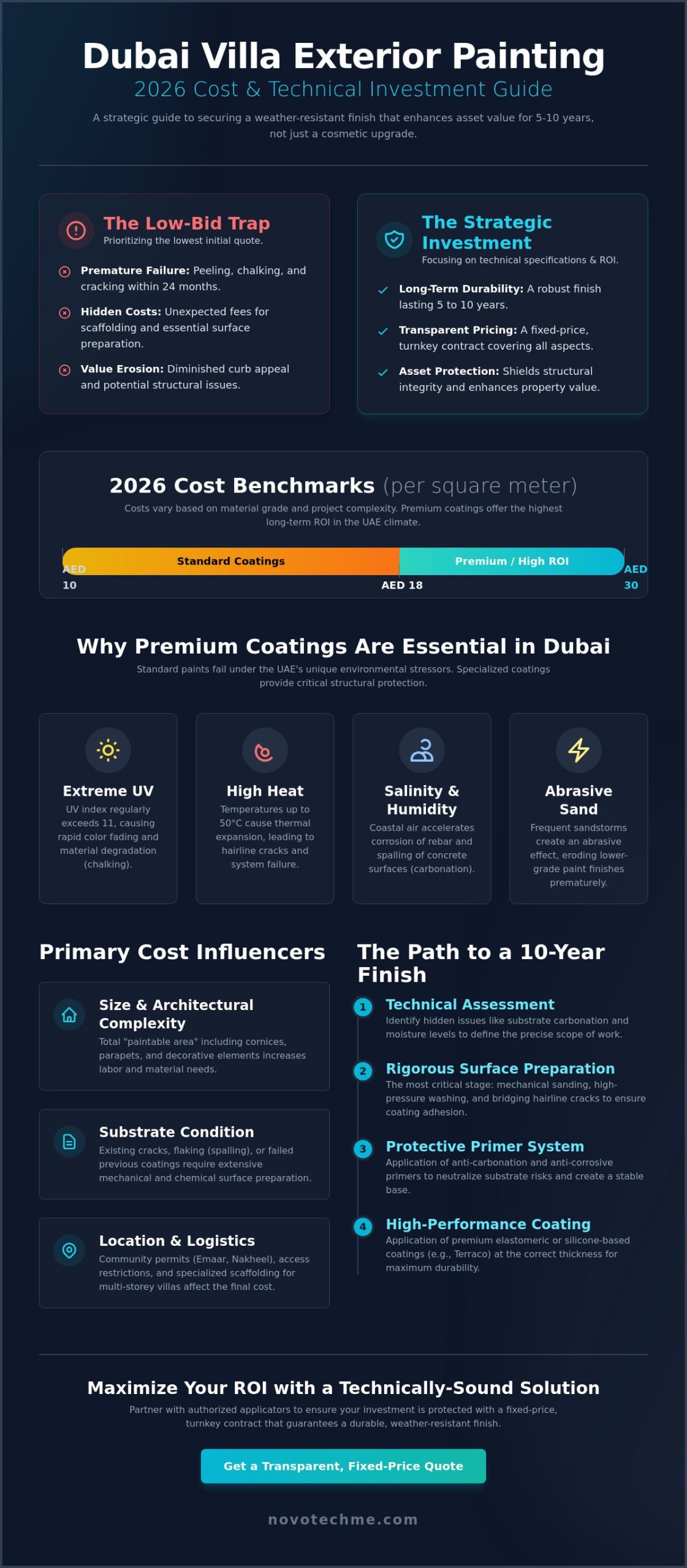 Villa Exterior Painting Cost in Dubai: The 2026 Strategic Budgeting Guide