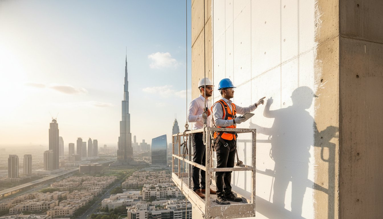 Exterior Repainting in Dubai: Engineering Longevity in Extreme Climates