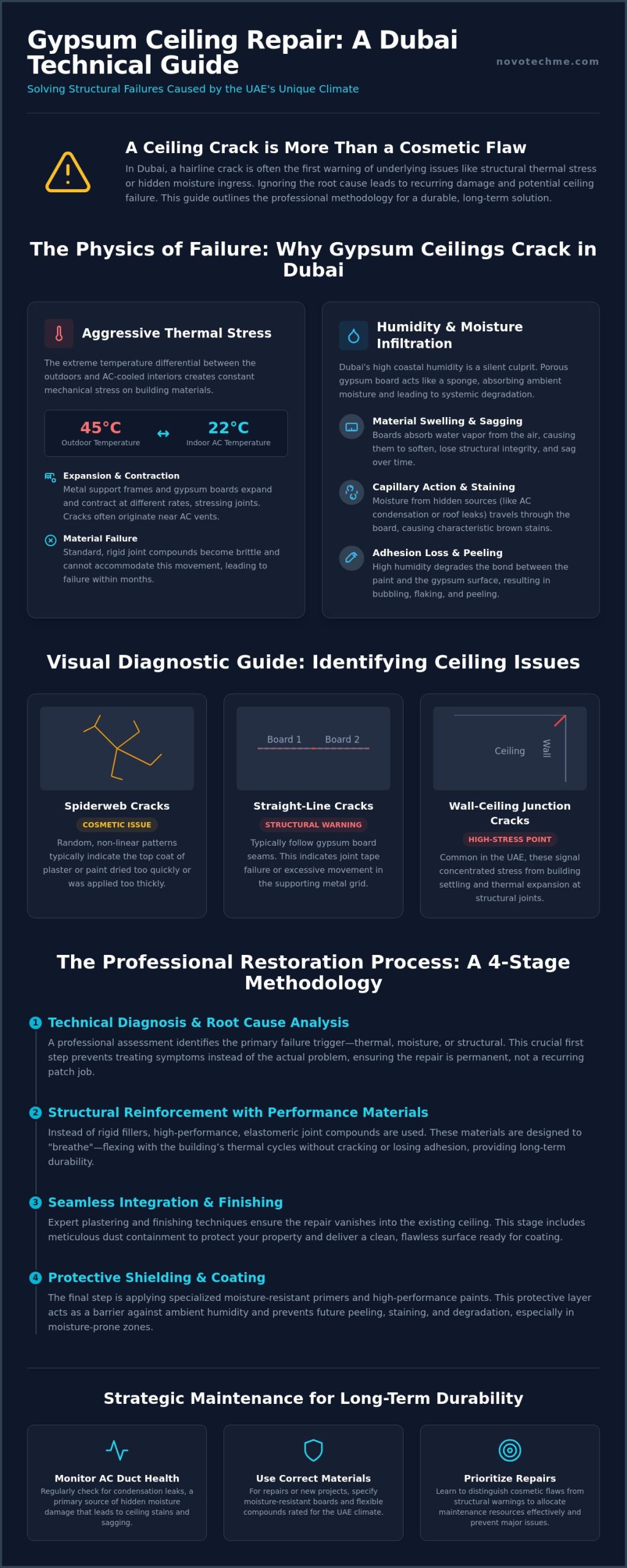 Gypsum Ceiling Repair Dubai: The 2026 Professional Maintenance Guide