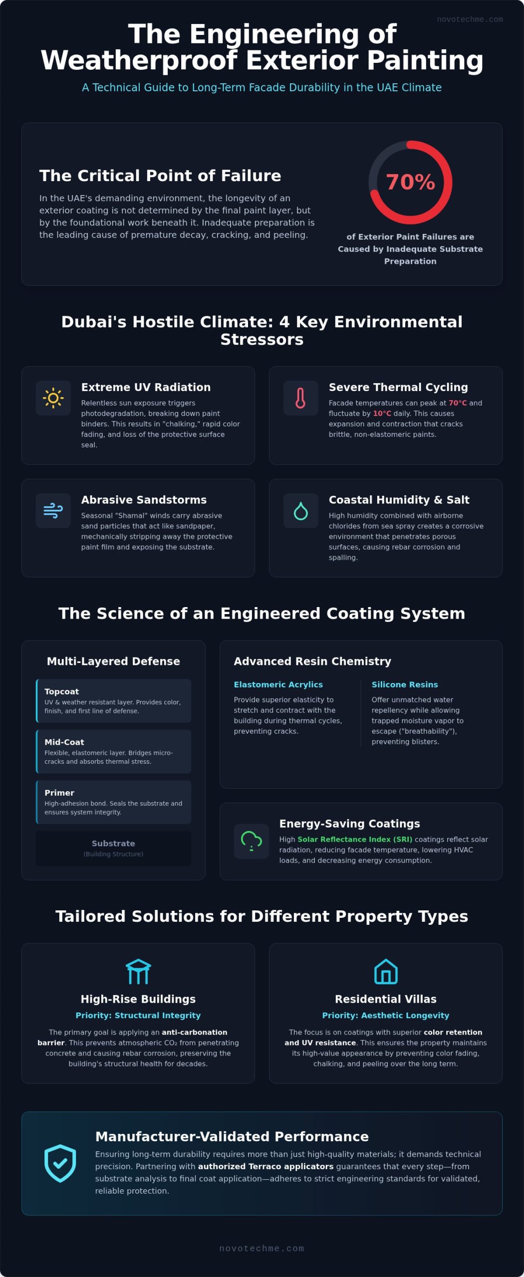 Weatherproof Exterior Painting Dubai: The 2026 Technical Guide to Lasting Protection