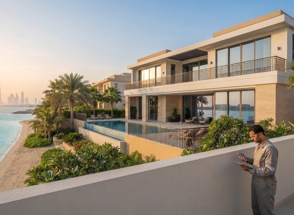 Salt Damage Resistant Paint for Beachfront Villas on Palm Jumeirah